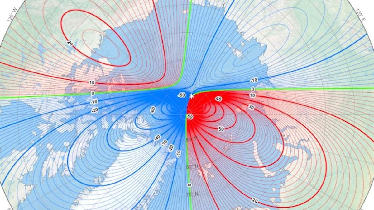 Manyetik Kuzey Kutbu resmi olarak yer değiştirdi